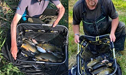 Saturday Sept 21st Air Ambulance Match Winners – Steve Kedge (left) with 15lbs 3ozs and Mike Withey (right) with 14lbs 8ozs. See the Match Results page for the full report.